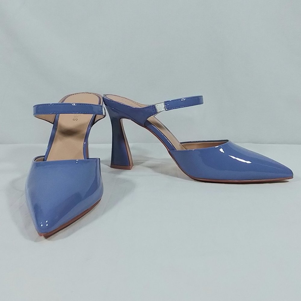 TORGEIS Women's Faux Mid Heeled Sandals - Lilac - Size 8.5 || New in box